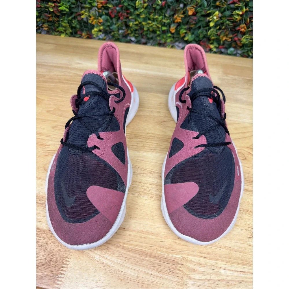 Nike Free RN 5.0 AQ1289-600 Running Shoes White Red Shoes Sneakers Men's 11 GUC